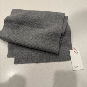 Quince Heather Gray cashmere scarf